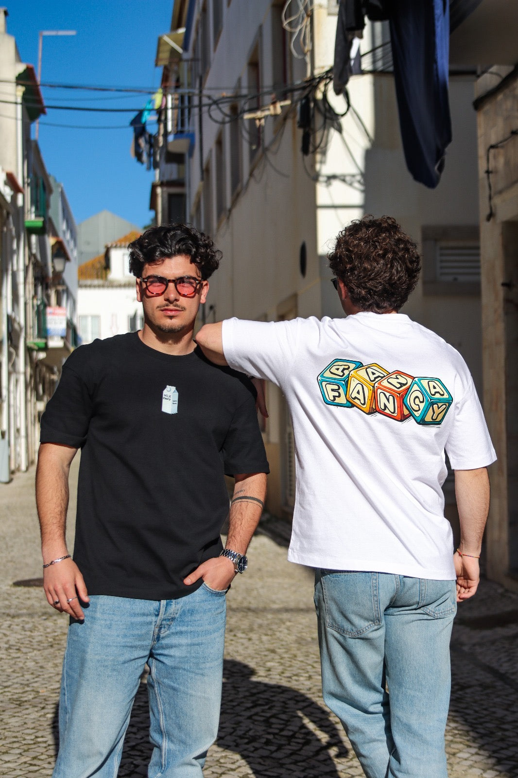 Cubes White Tee