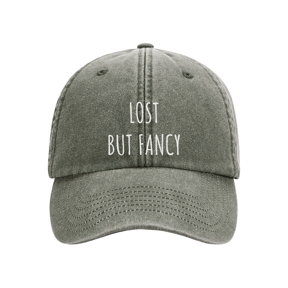 WASHED OLIVE GREEN HAT (VINTAGE)