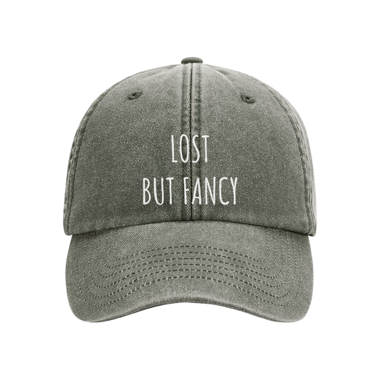 WASHED OLIVE GREEN HAT (VINTAGE)