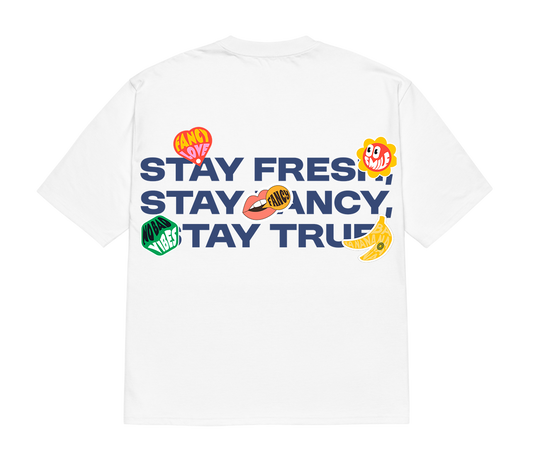 Stickers White Tee